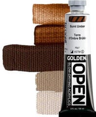 Acrylverf Golden Artist Colors Open Acrylverf Burnt Umber 59 ml 1 stuk