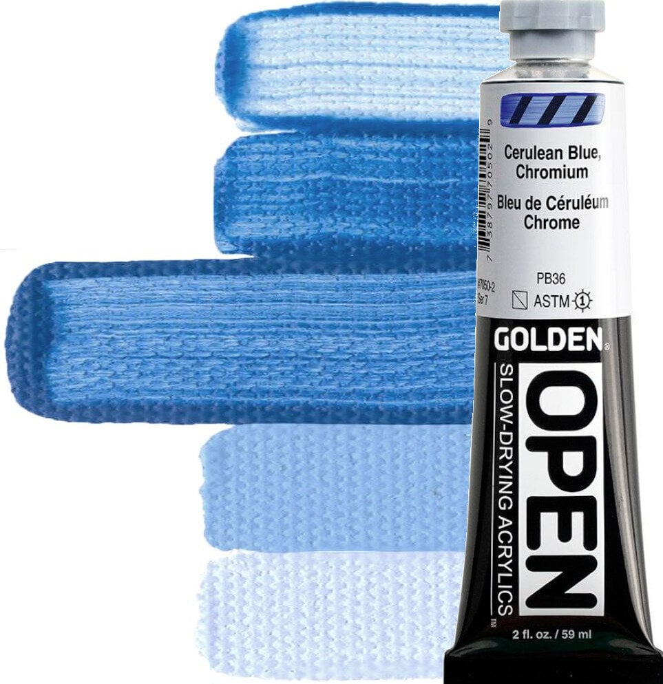 Golden Artist Colors Open Akrylová farba Cerulean Blue, Chromium 59 ml 1 ks