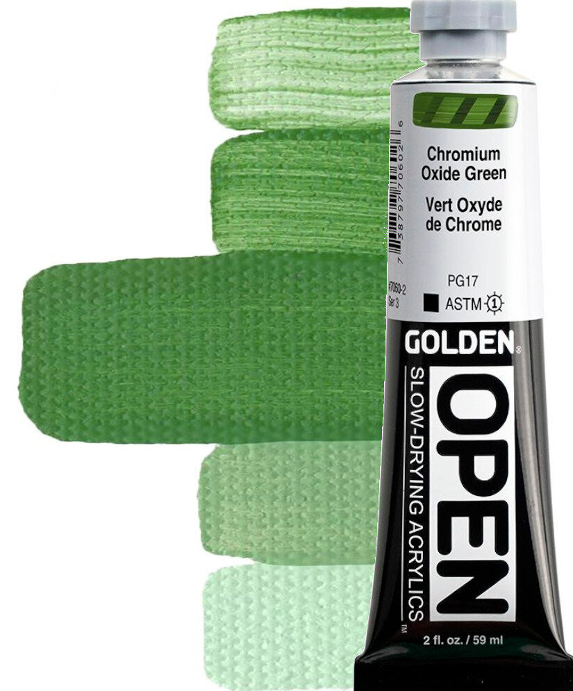 Golden Artist Colors Open Akrylová farba Chromium Oxide Green 59 ml 1 ks