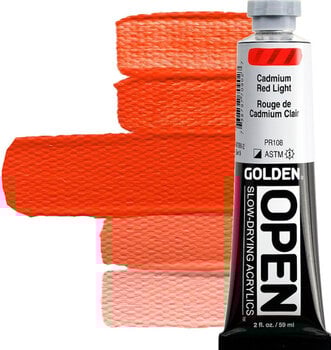 Akriliniai dažai Golden Artist Colors Open Acryl Paint Cadmium Red Light 59ml - 1