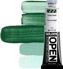 Akrylová barva Golden Artist Colors Open Akrylová barva Cobalt Green 59 ml 1 ks
