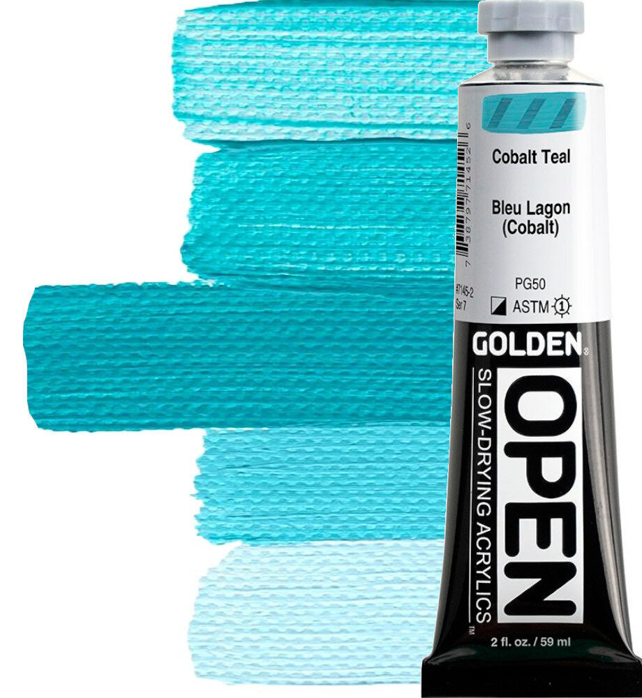Akrylová barva Golden Artist Colors Open Akrylová barva Cobalt Bleu Lagon 59 ml 1 ks