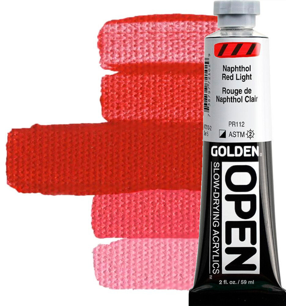 Akrilna boja Golden Artist Colors Open Akrilna boja Naphthol Red Light 59 ml 1 kom