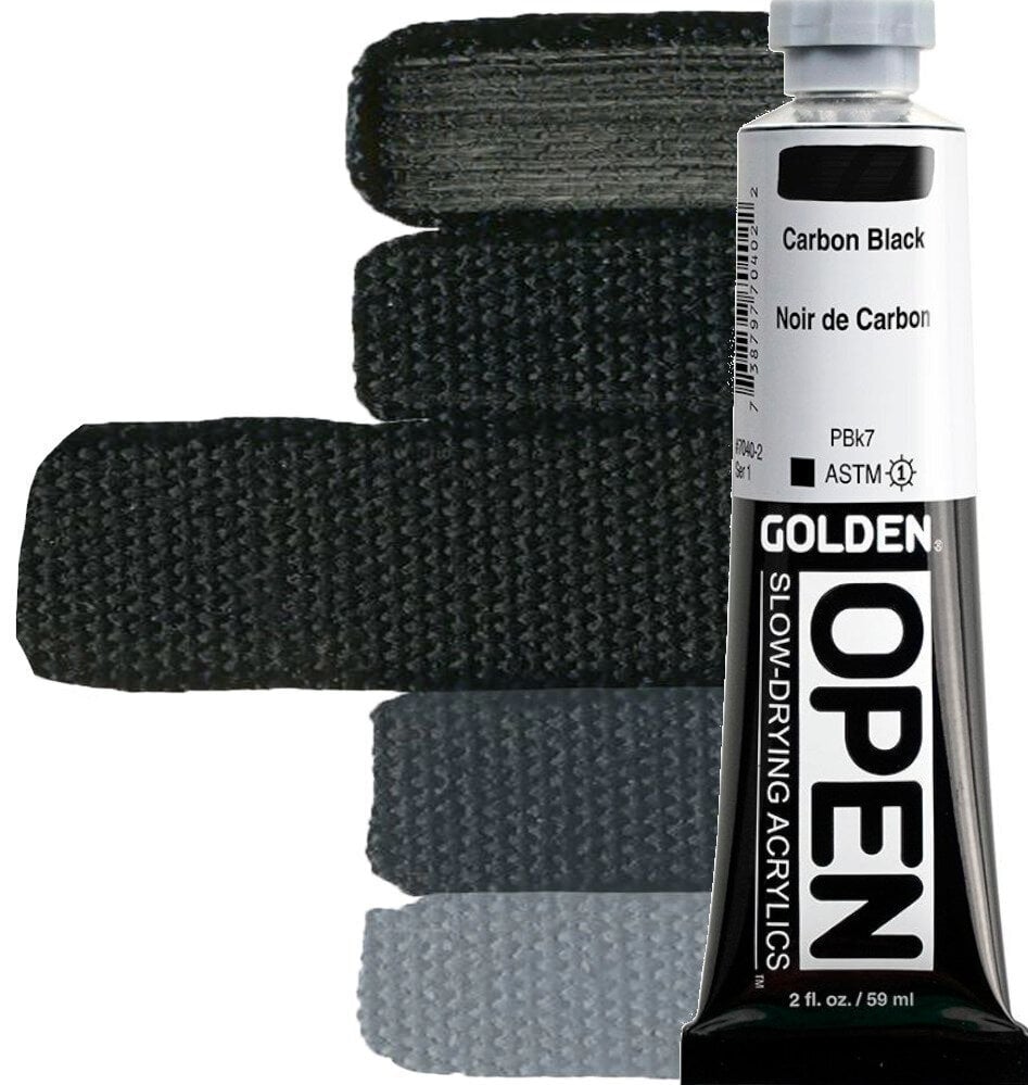 Akrilna boja Golden Artist Colors Open Akrilna boja Carbon Black 59 ml 1 kom