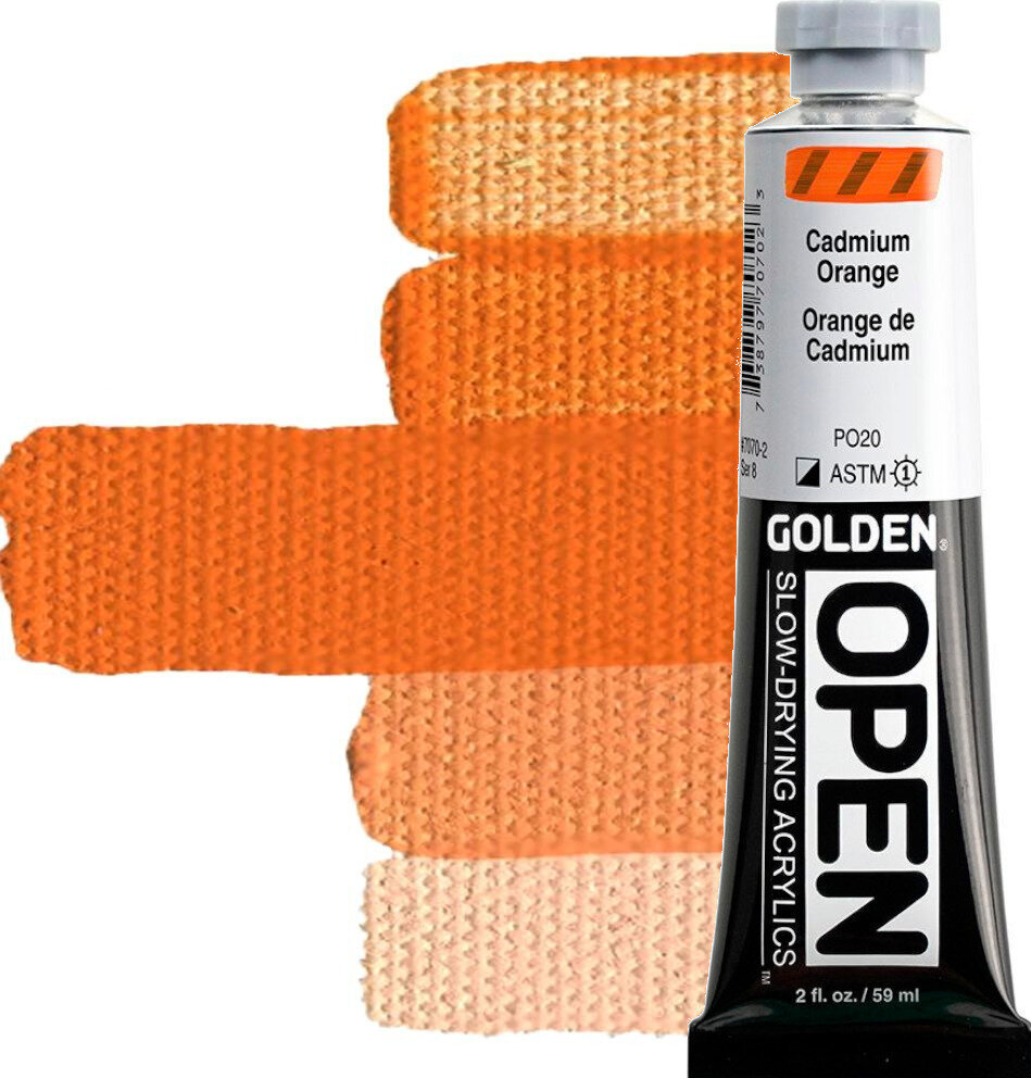 Acrylic Paint Golden Artist Colors Open Acrylic Paint Cadmium Orange 59 ml 1 pc