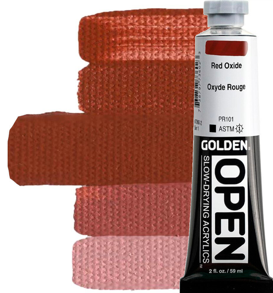 Akrylmaling Golden Artist Colors Open Acryl Paint Red Oxide 59ml