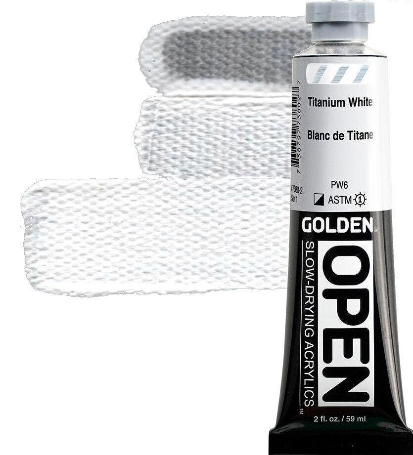 Aκρυλικό Χρώμα Golden Artist Colors Open Ακρυλική μπογιά Titaanium White 59 ml 1 τεμ.