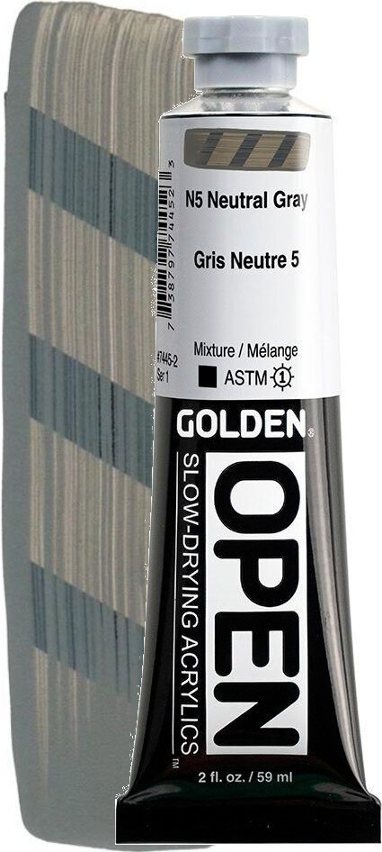 Akrilna boja Golden Artist Colors Open Akrilna boja N5 Neutral Gray 59 ml 1 kom