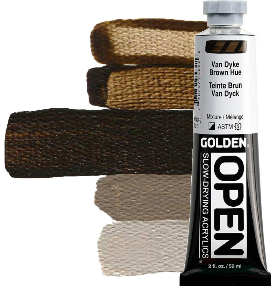 Akrilna boja Golden Artist Colors Open Akrilna boja Van Dyke Brown Hue 59 ml 1 kom