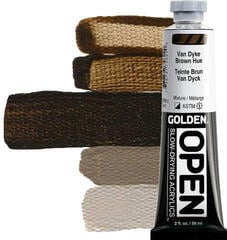 Akrilna boja Golden Artist Colors Open Akrilna boja Van Dyke Brown Hue 59 ml 1 kom