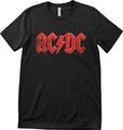AC/DC Distressed Logo Black M T-Shirt
