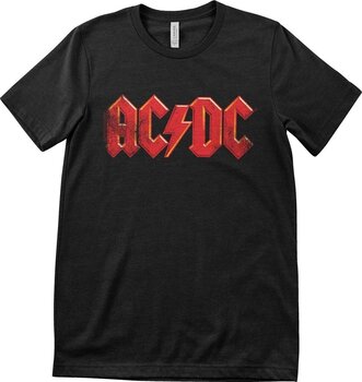 T-Shirt AC/DC Distressed Logo Black XL T-Shirt - 1