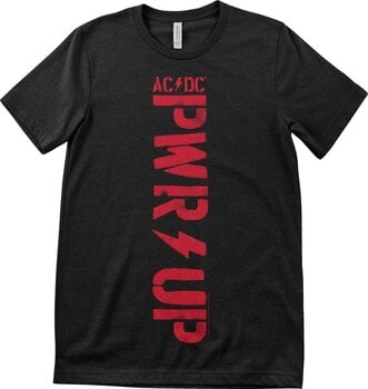 Košulja AC/DC PWR-UP Vertical Logo Black S Košulja - 1