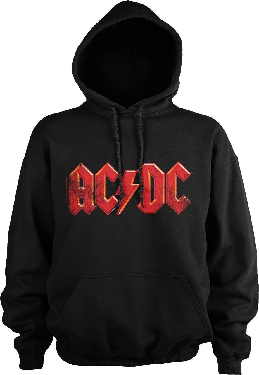 AC/DC Mikina Distressed Logo Unisex Black S
