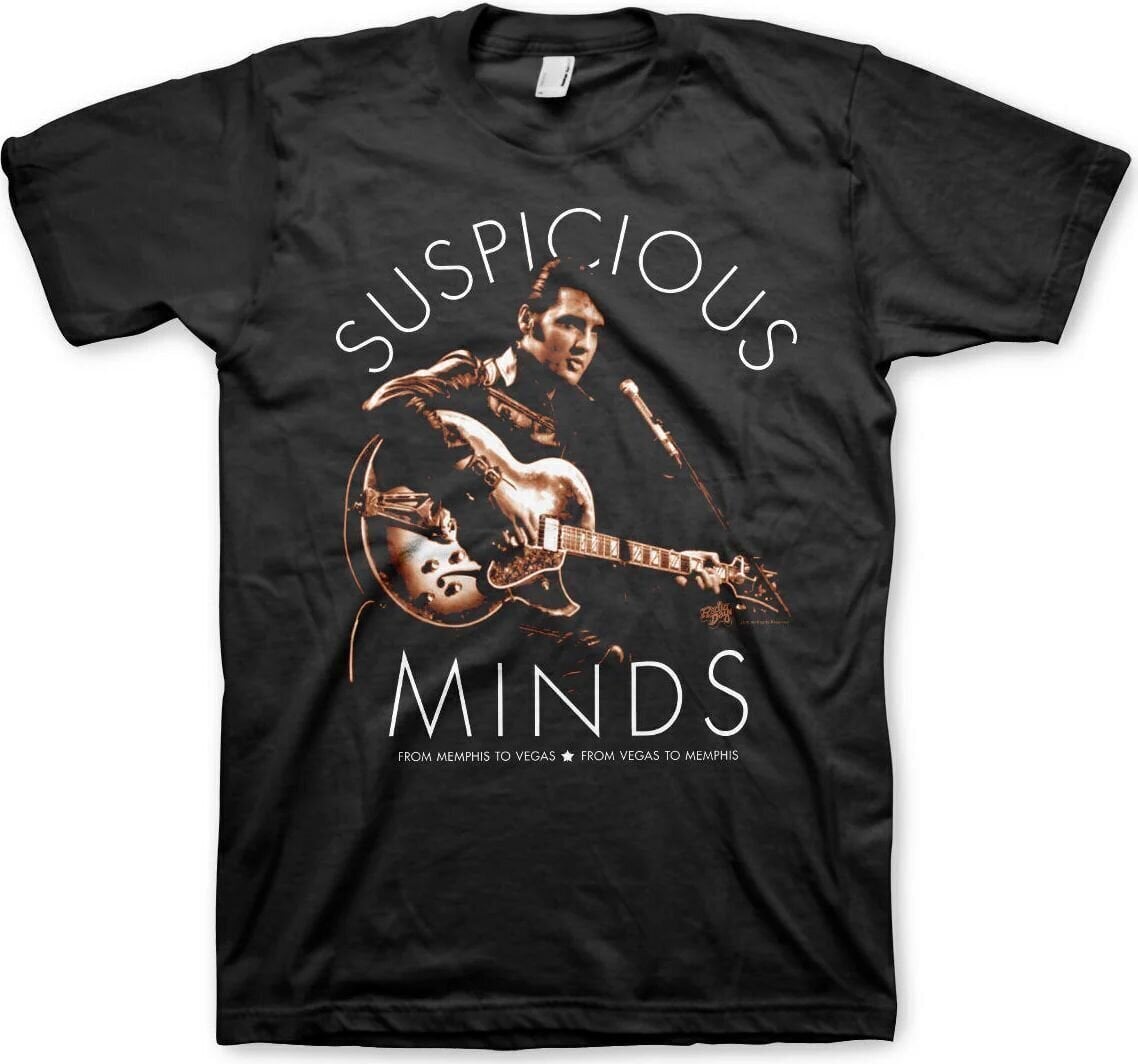Košulja Elvis Presley Suspicious Minds Black XL Košulja