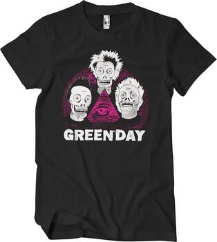T-shirt Green Day Skulls Black L T-shirt - 1