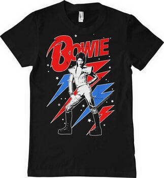 Camiseta de manga corta David Bowie Lightning Bolt Black M Camiseta de manga corta - 1
