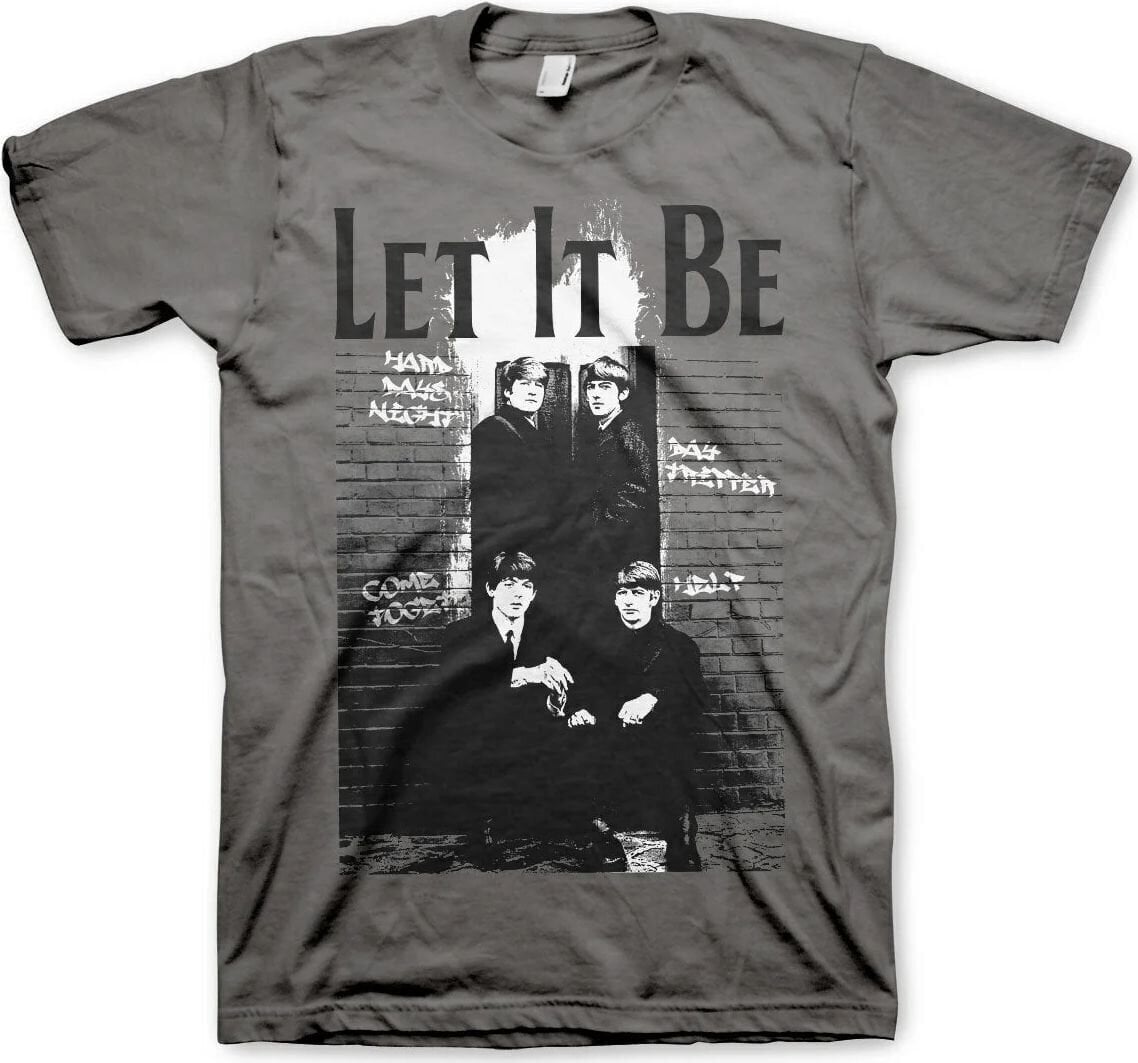 Tricou The Beatles Let It Be Gri închis M Tricou
