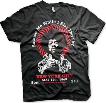 Maglietta Jimi Hendrix Maglietta Live In New York Unisex Black S - 1
