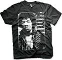 Jimi Hendrix Distressed Black 2XL Риза