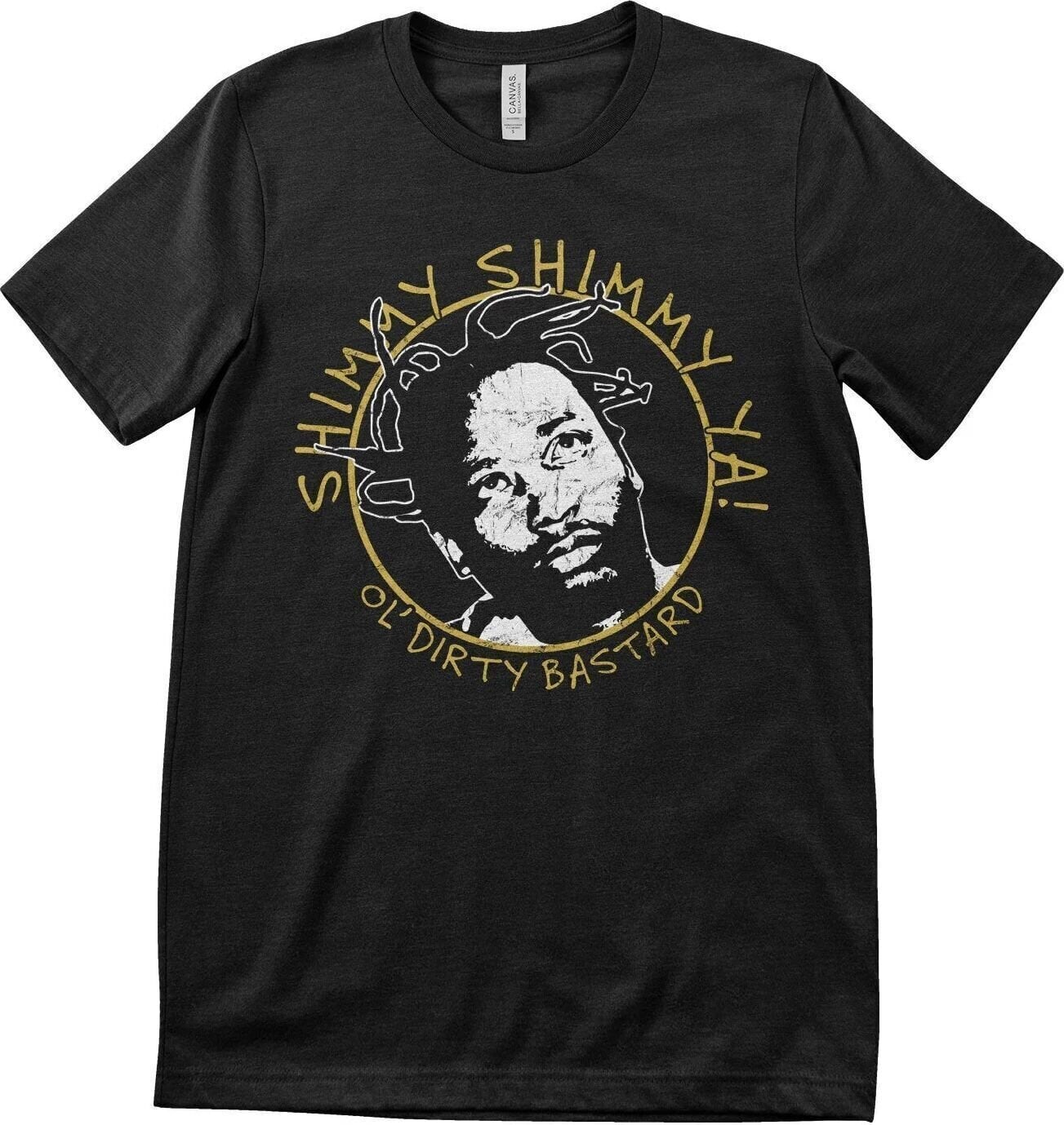 T-shirt Ol' Dirty Bastard Shimmy Shimmy Ya Black XL T-shirt
