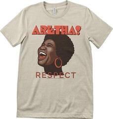 T-Shirt Aretha Franklin T-Shirt Respect Unisex Khaki XL
