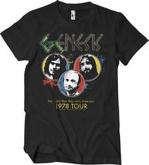 Риза Genesis 1978 Tour Vintage Unisex Тениска с къс ръкав/Black/Къси