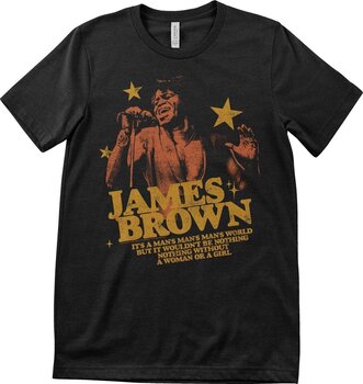 T-Shirt James Brown It's a Man's World Black S T-Shirt - 1