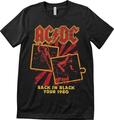 AC/DC Back In Black Tour 1980 Black L T-Shirt