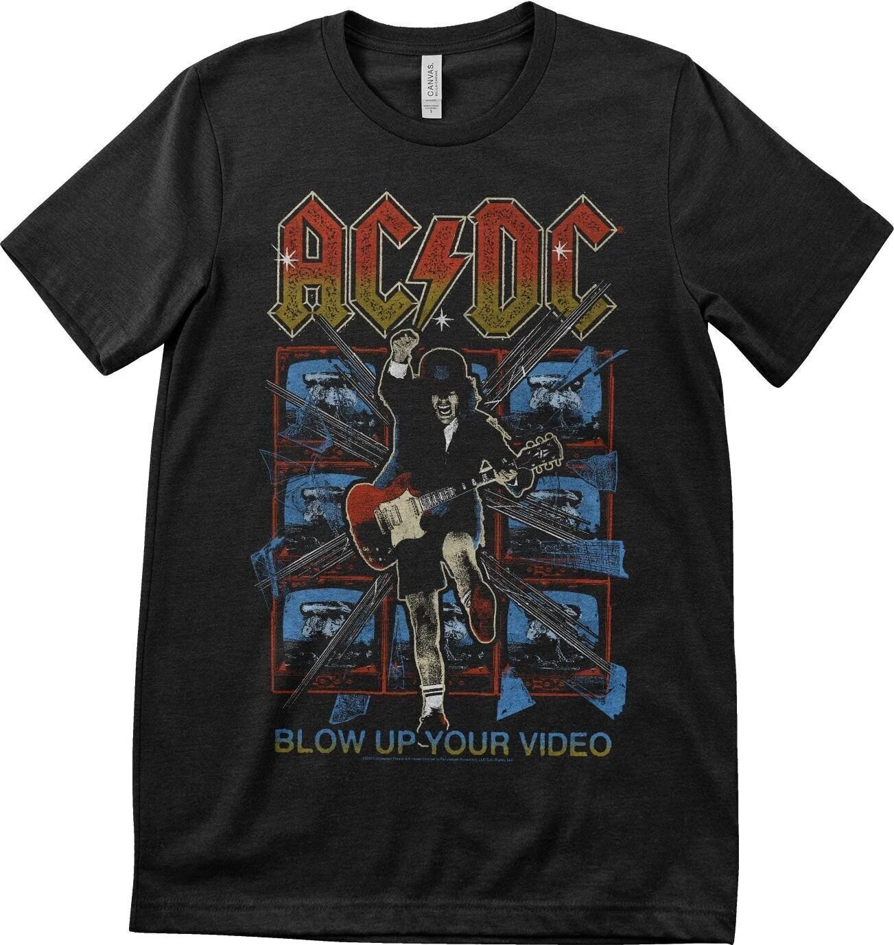 AC/DC Tričko Blow Up Your Video Unisex Black XL