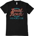 David Bowie 1978 World Tour Black L T-särk
