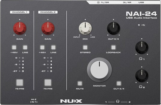 USB Audiointerface Nux NAI-24 USB Audiointerface - 1