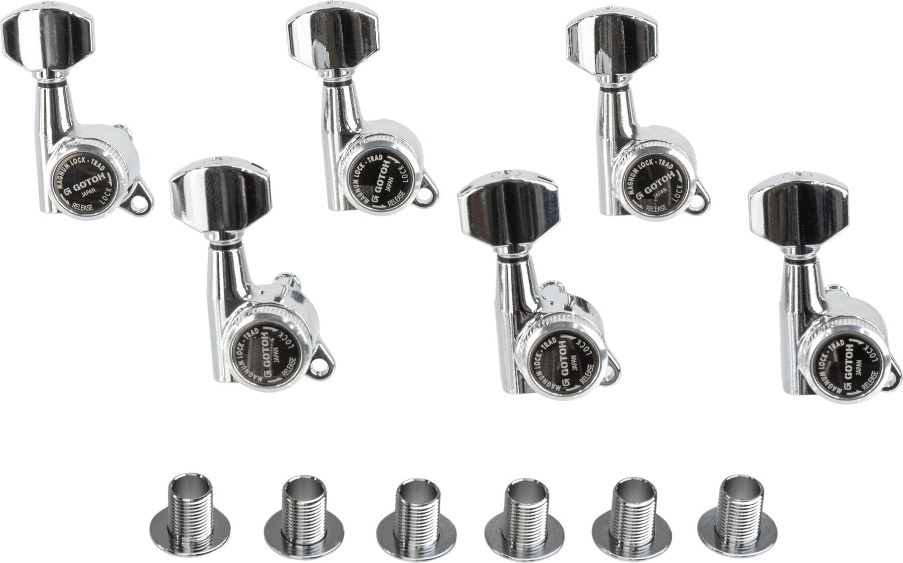 Štimer za gitaru Gotoh SG381 MG-T 07 6L C Chrome Štimer za gitaru (Kao novo)