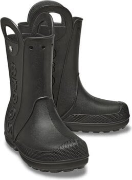 Chaussures de navigation femme Crocs Handle It Rain Bottes en caoutchouc Black 34-35 - 1