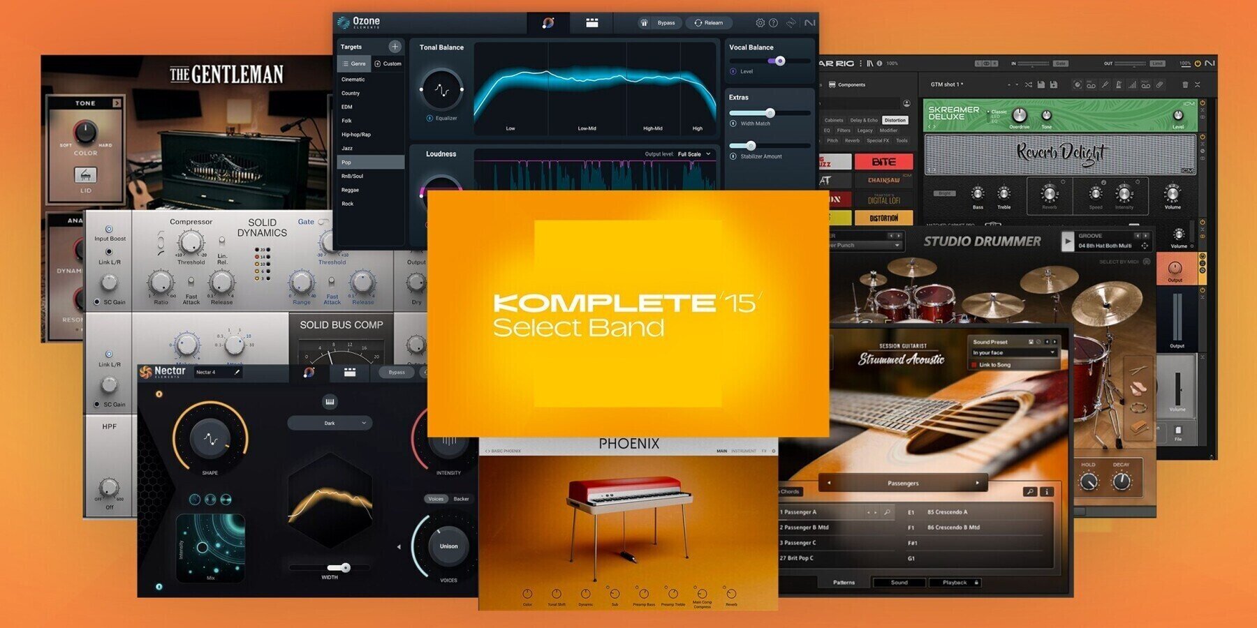 Logiciel de studio Plugins d'effets Native Instruments Komplete 15 Select Band (Produit numérique)