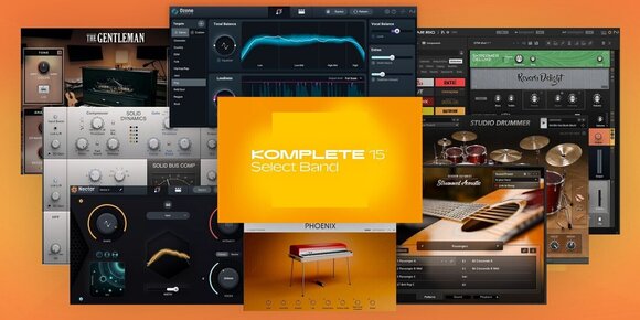 Logiciel de studio Plugins d'effets Native Instruments Komplete 15 Select Band (Produit numérique) - 1