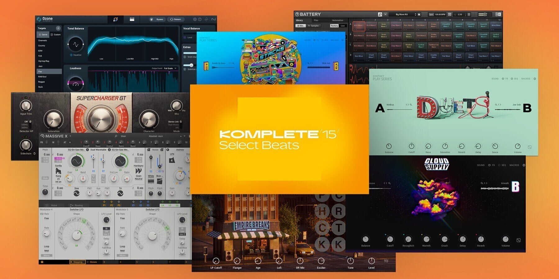 Efekti-plugin Native Instruments Komplete 15 Select Beats (Digitaalinen tuote)