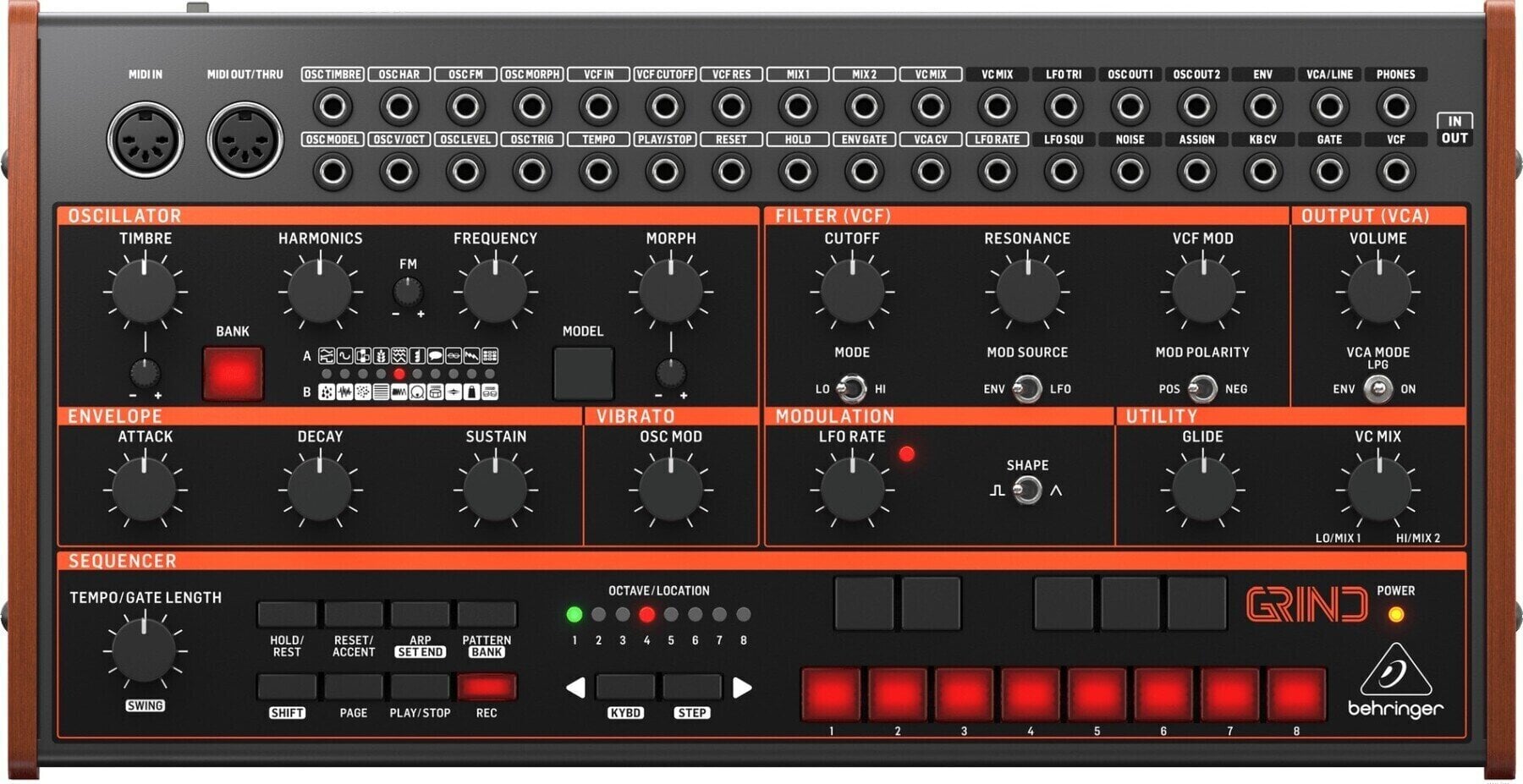Syntetisaattori Behringer Grind Syntetisaattori (Kuten uusi)