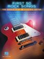 Hal Leonard First 50 Rock Songs Sheet Music (Like new)