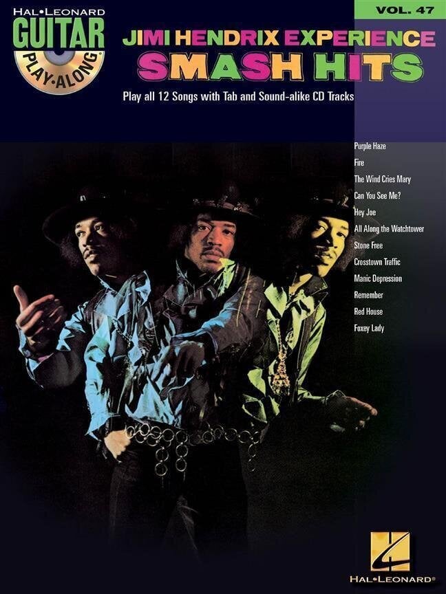 Notas Hal Leonard Guitar Play-Along Volume 47: Jimi Hendrix Experience Smash Hits Notas