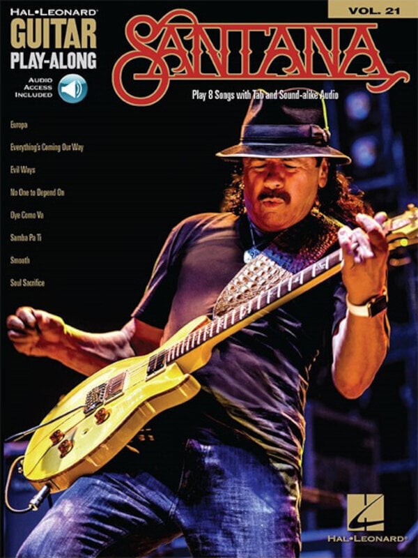 Note Hal Leonard Guitar Play-Along Volume 21: Santana Note