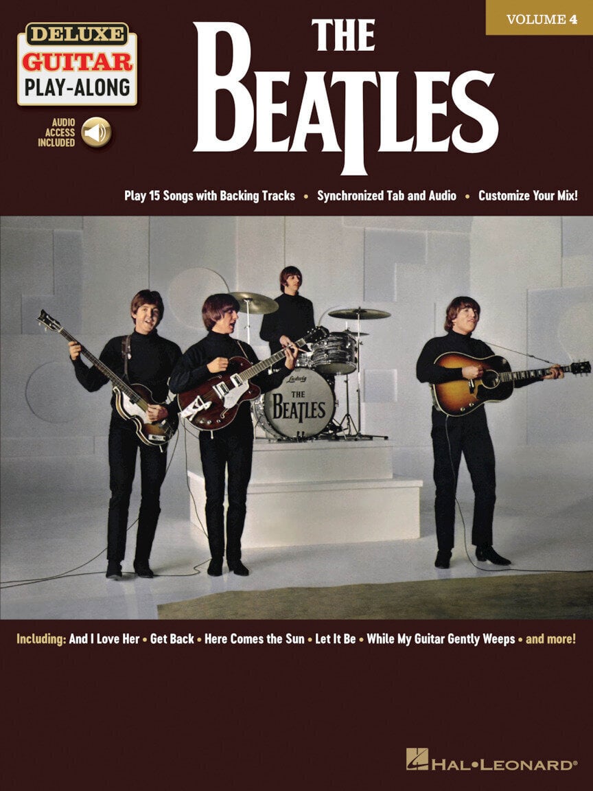 Noty Hal Leonard Deluxe Guitar Play-Along Volume 4: The Beatles Noty