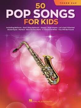 Sheet Music Hal Leonard 50 Pop Songs for Kids for Tenor Sax Sheet Music - 1