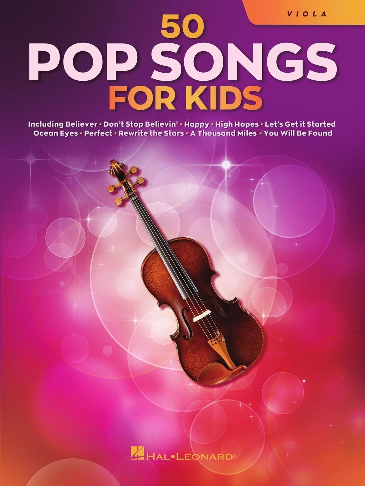 Note Hal Leonard 50 Pop Songs for Kids for Viola Note
