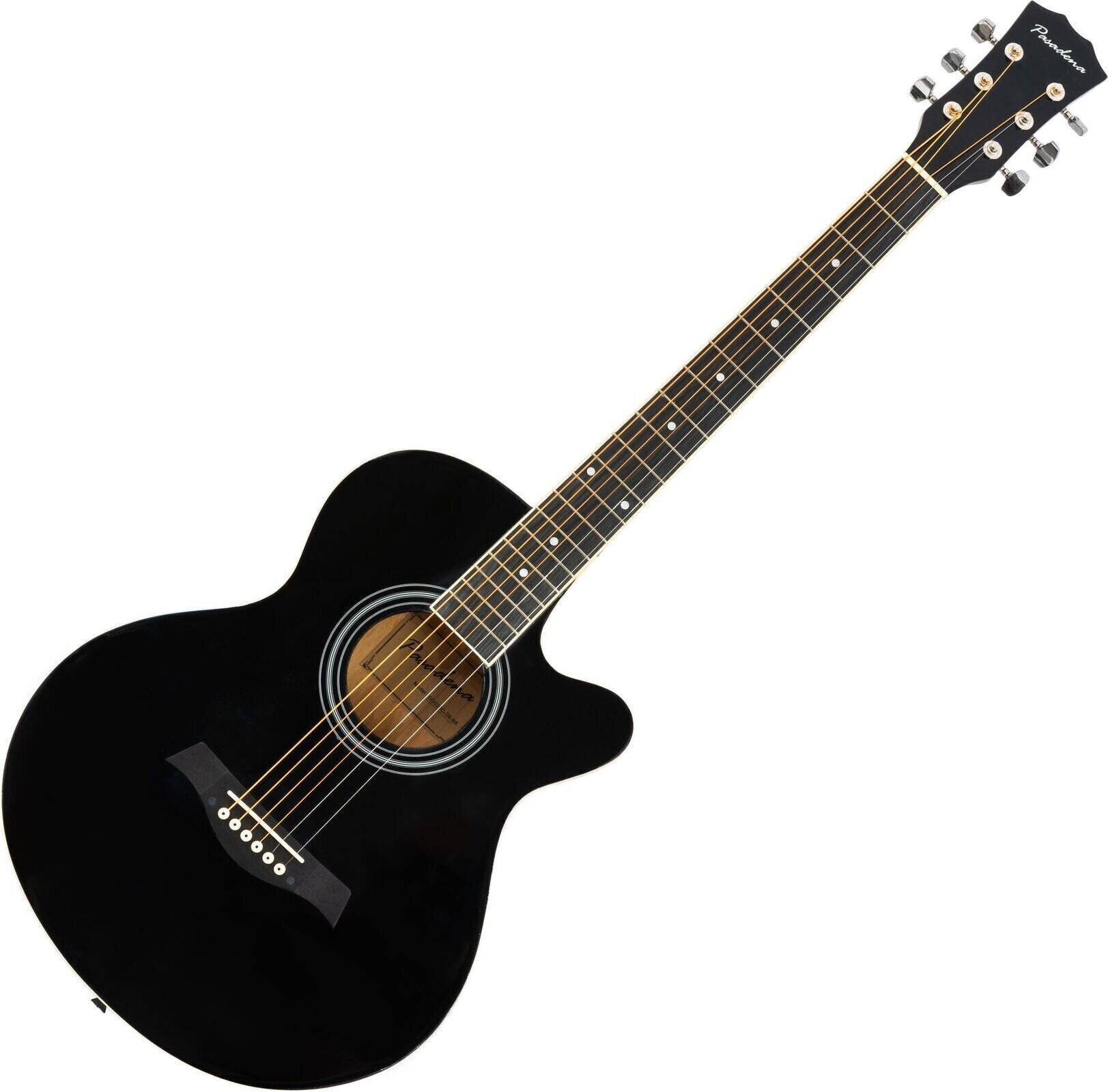 Jumbo Akustikgitarre Pasadena SG026C-38 Black Jumbo Akustikgitarre