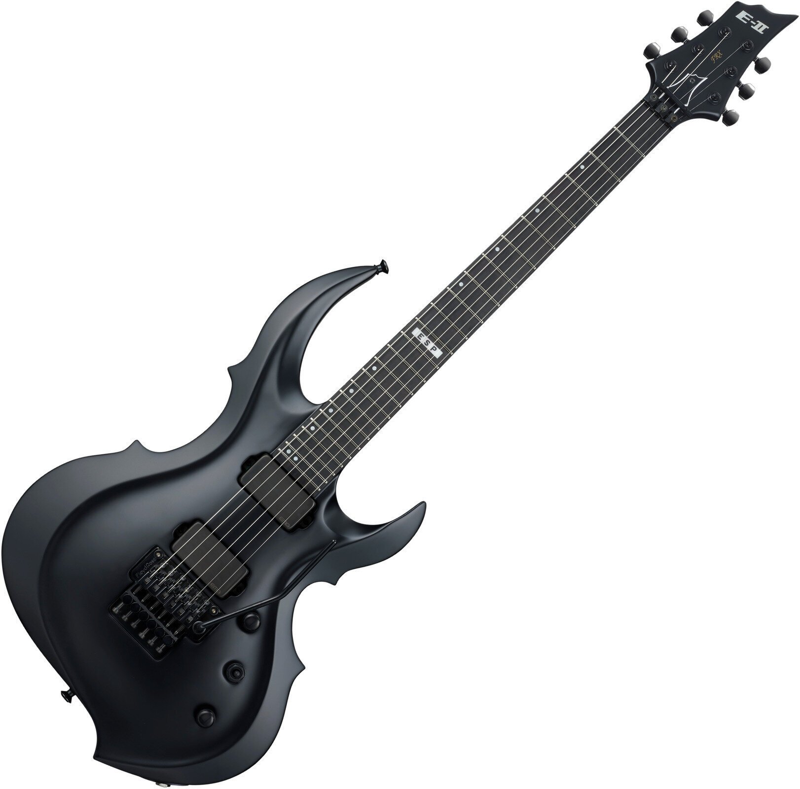Guitare électrique ESP E-II FRX BLKS Black Satin Guitare électrique