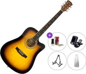 Guitare acoustique Pasadena SG028C SET Vintage Sunburst Guitare acoustique