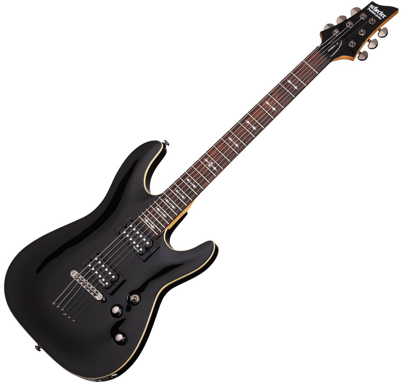 E-Gitarre Schecter Omen 6 Gloss Black E-Gitarre