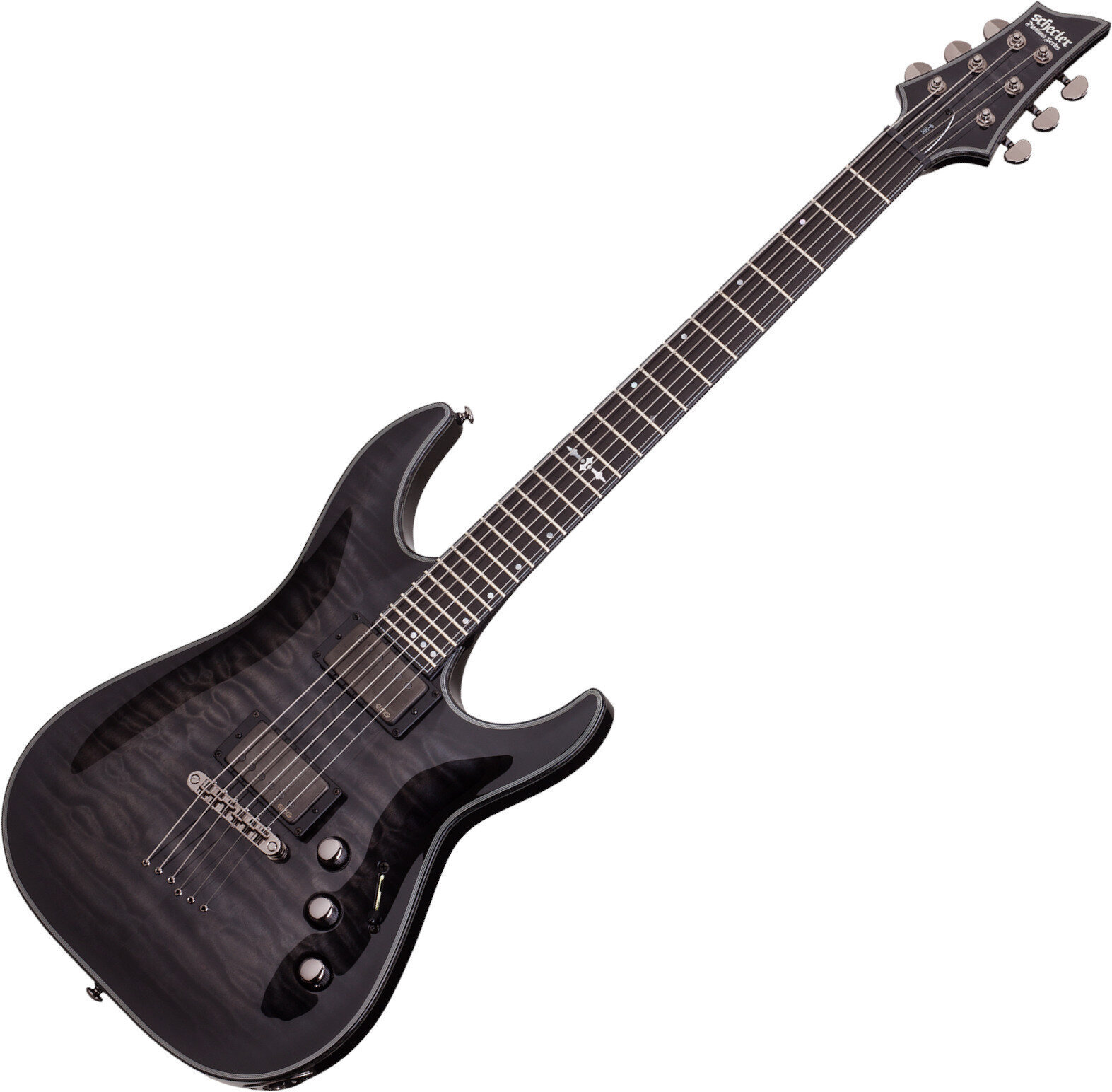 E-Gitarre Schecter Hellraiser Hybrid C-1 Trans Black Burst E-Gitarre