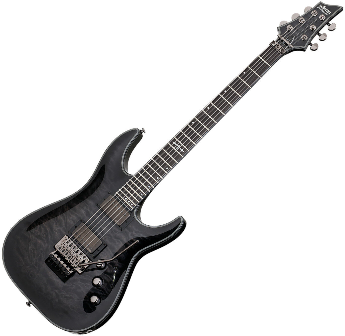 E-Gitarre Schecter Hellraiser Hybrid C-1 FR Trans Black Burst E-Gitarre